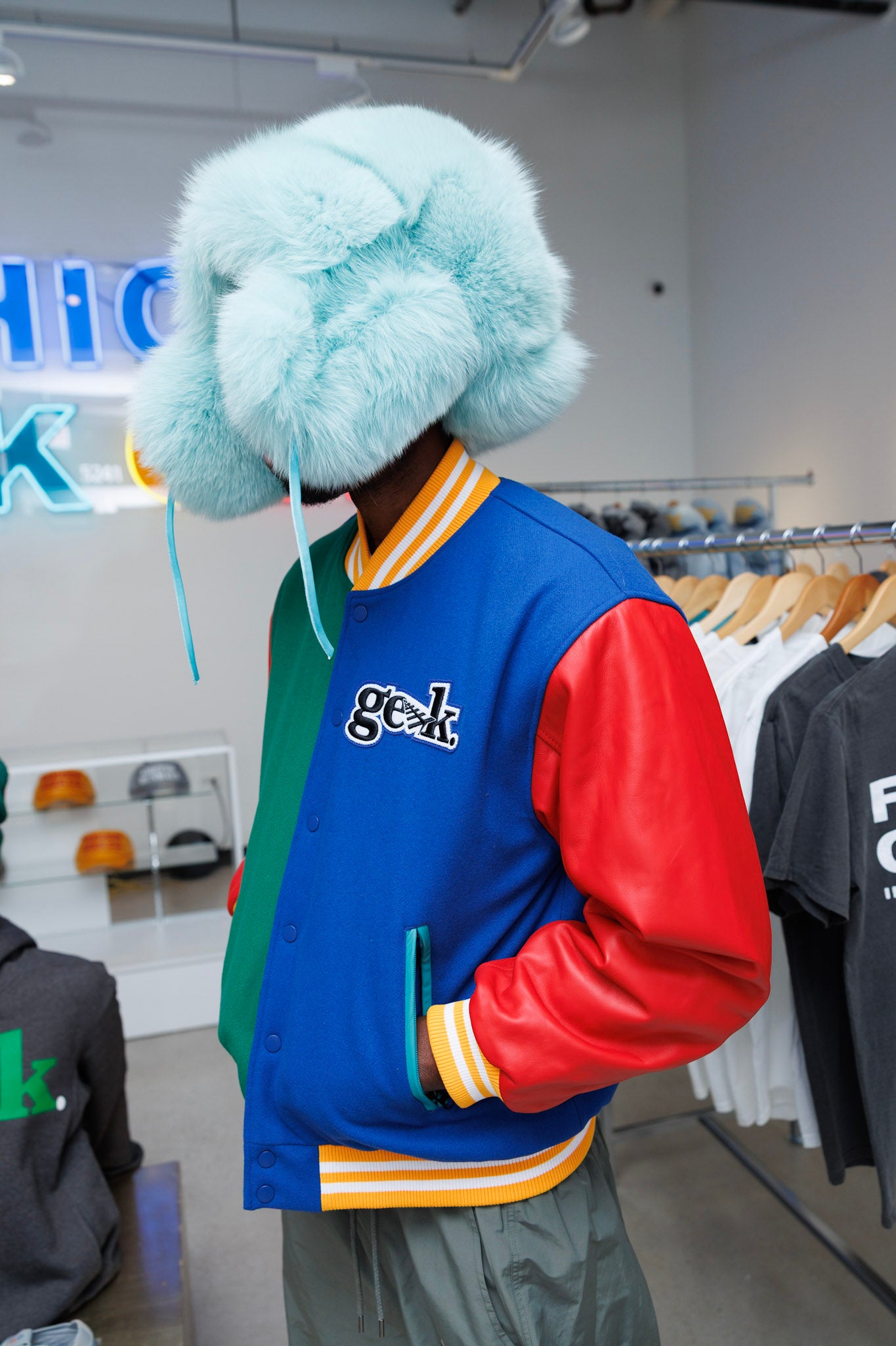 FASHION GEEK X PAPER PLANES VARSITY JACKET