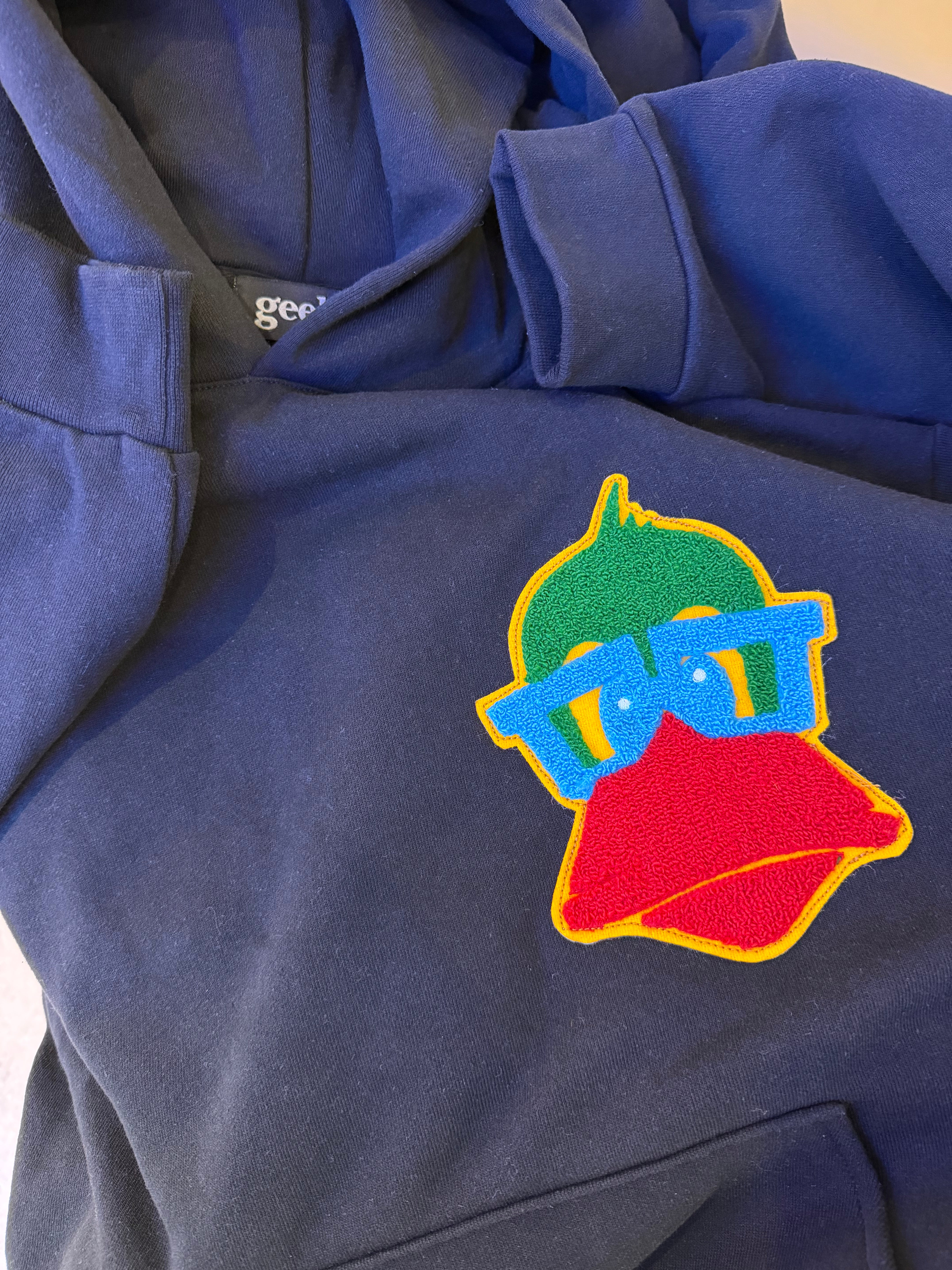 CLASSIC FASHIONGEEK DUCK LOGO CHENILLE PATCH HOODIE