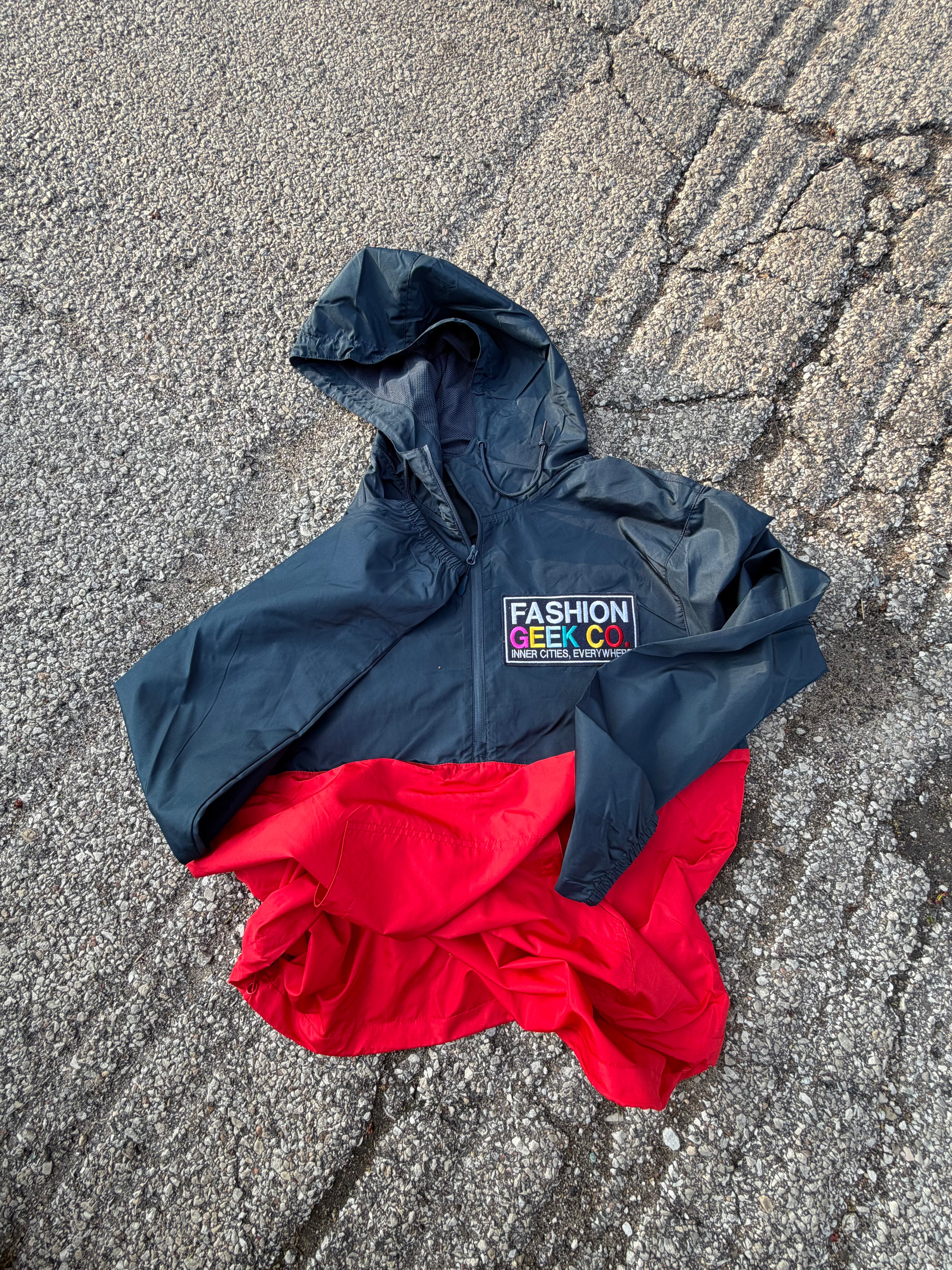 FASHIONGEEK CO. QUARTER ZIP WIND BREAKER