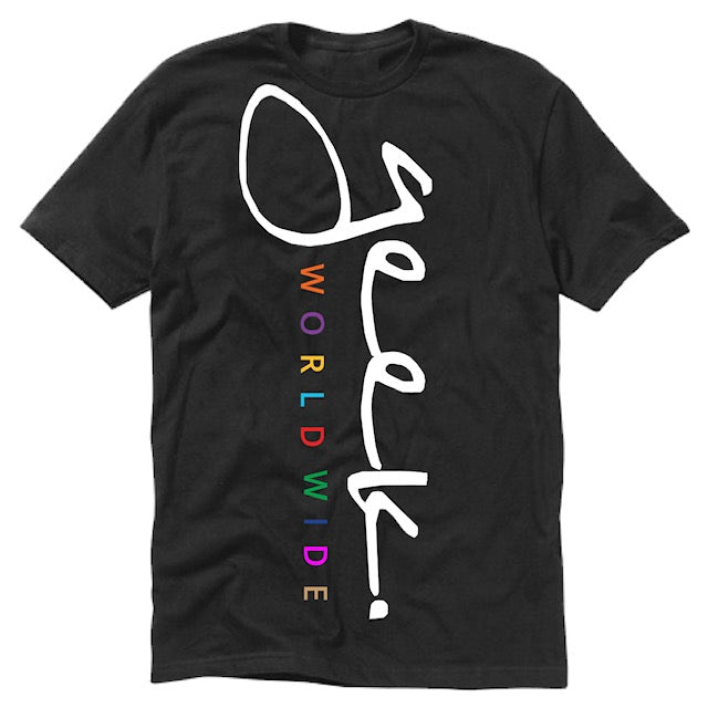 T-SHIRT GEEK WORLDWIDE (BLACK)