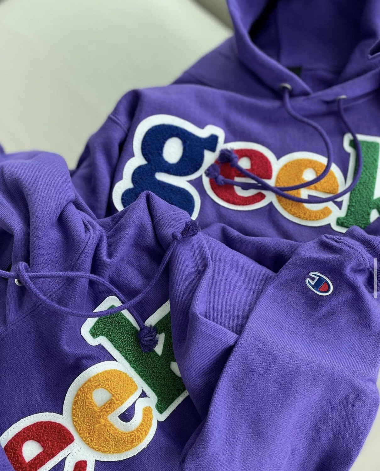 Champion hoodie online purple